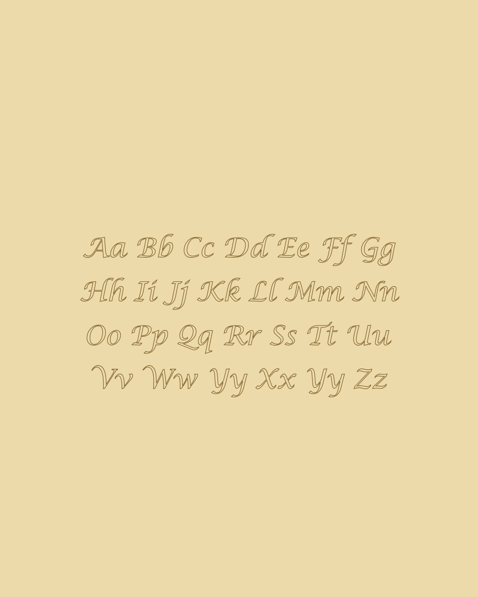 18k Gold Vermeil | Bobble Chain | Digital Initial