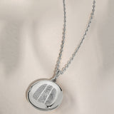 The Trio Fingerprint Round Locket Necklace