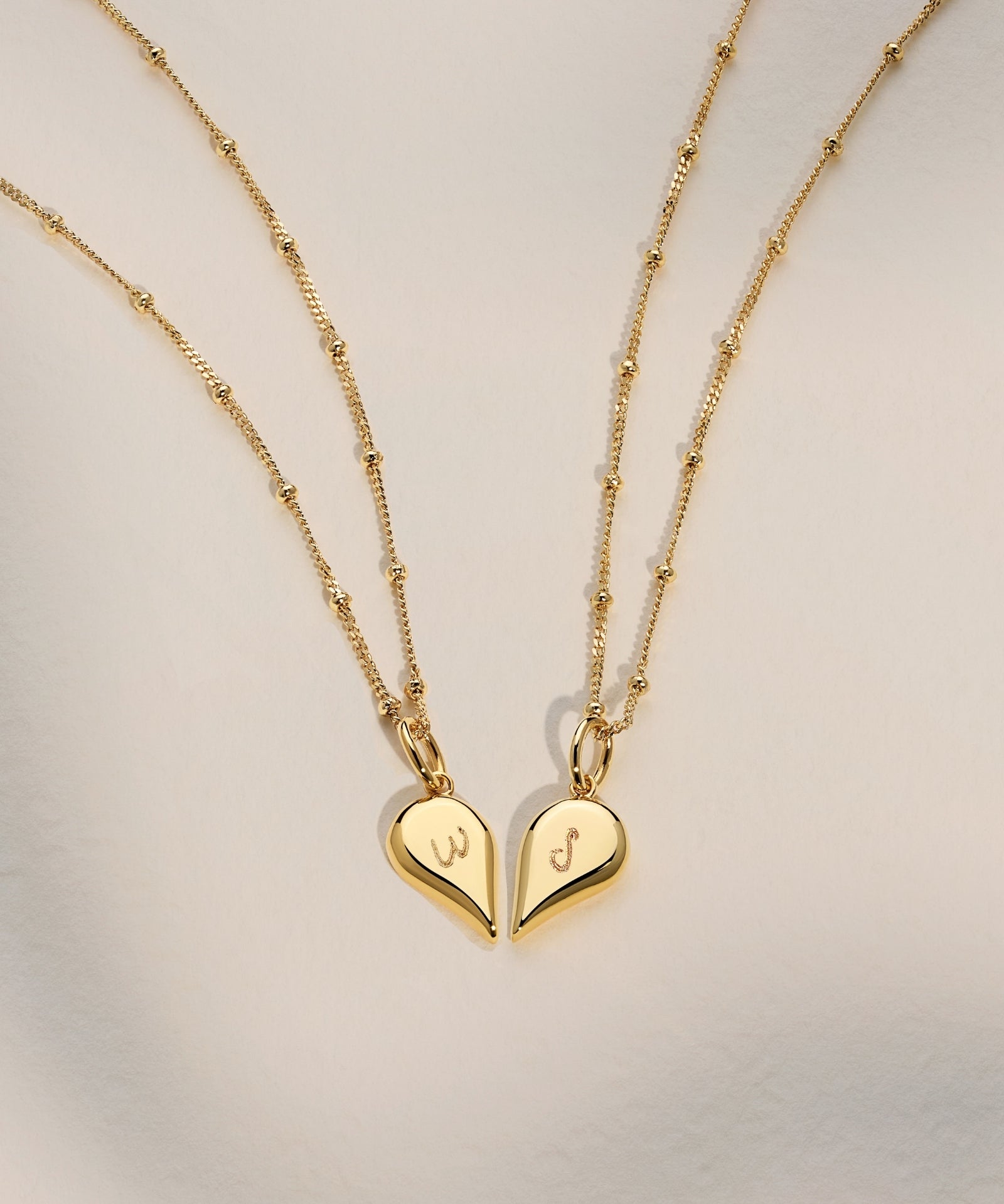 18k Gold | Bobble Chain | Handwritten Initial