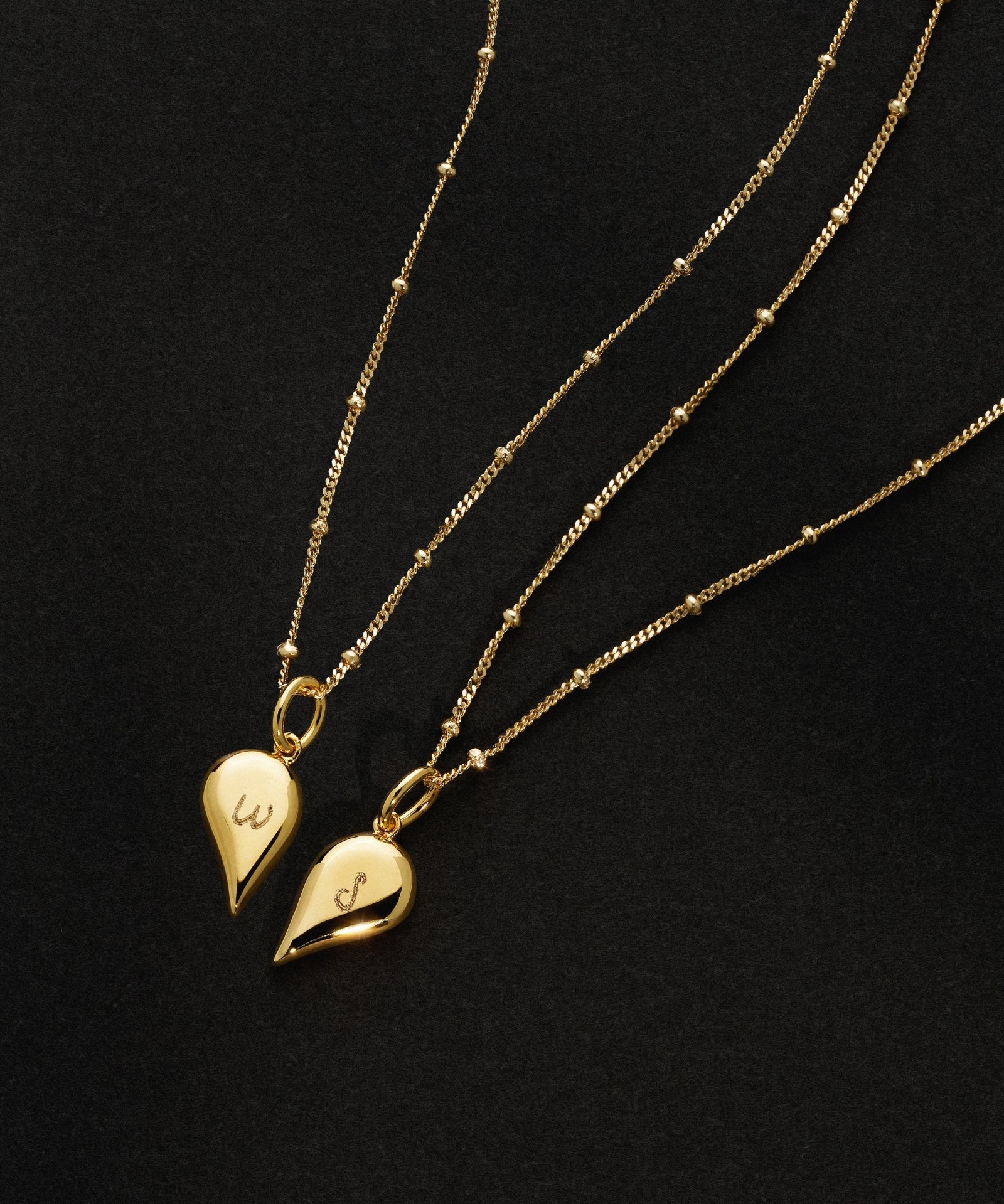 18k Gold | Bobble Chain | Handwritten Initial