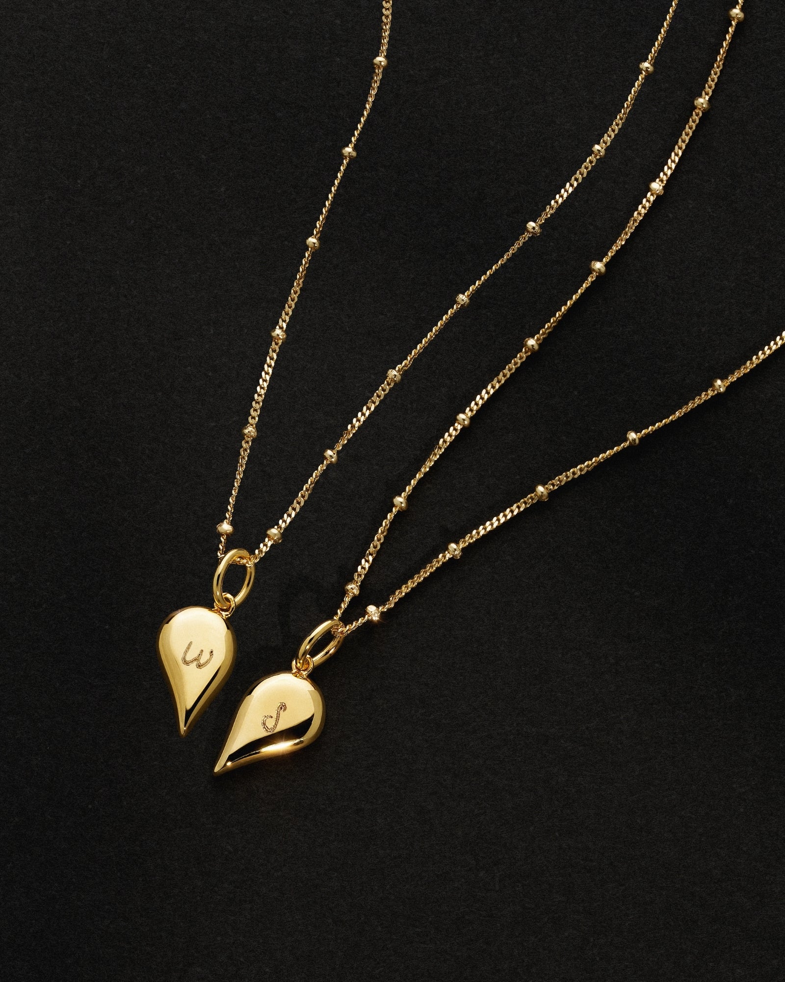 18k Gold Vermeil | Bobble Chain | Handwritten Initial