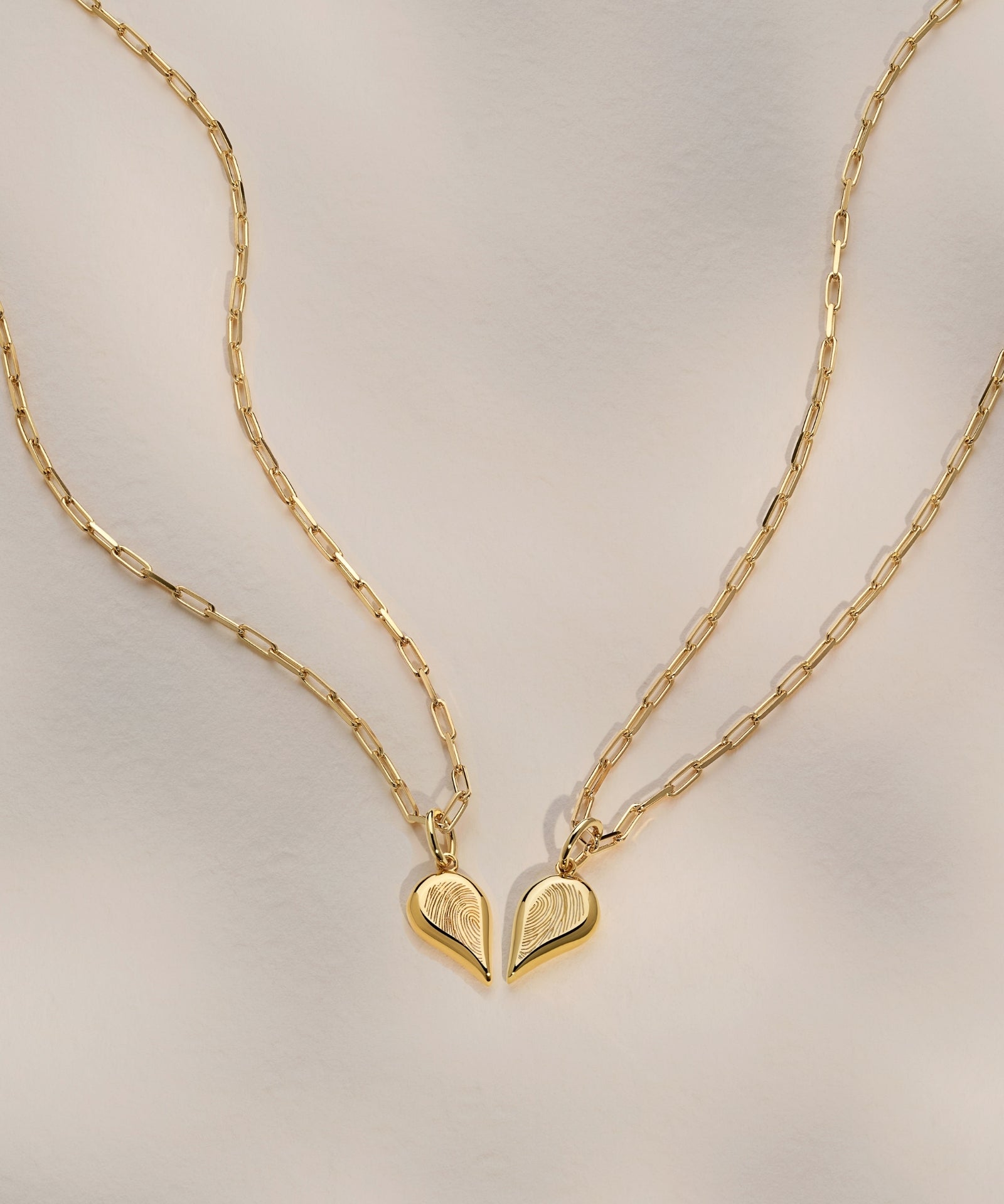 18k Gold Vermeil | Paperclip Chain | Fingerprint