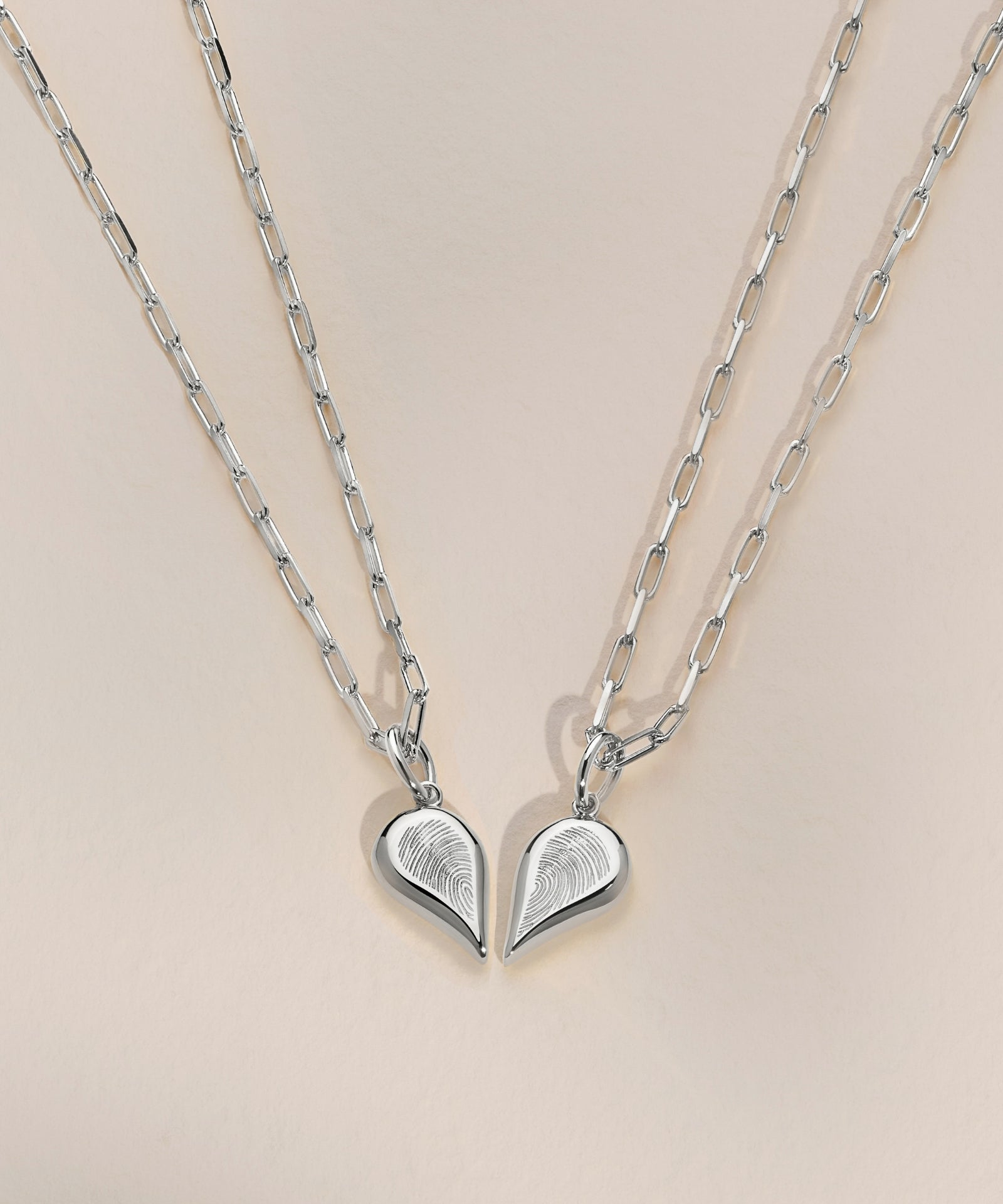 Sterling Silver | Paperclip Chain | Fingerprint