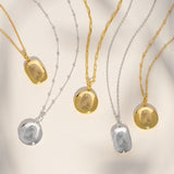 The Classic Fingerprint Round Locket Necklace