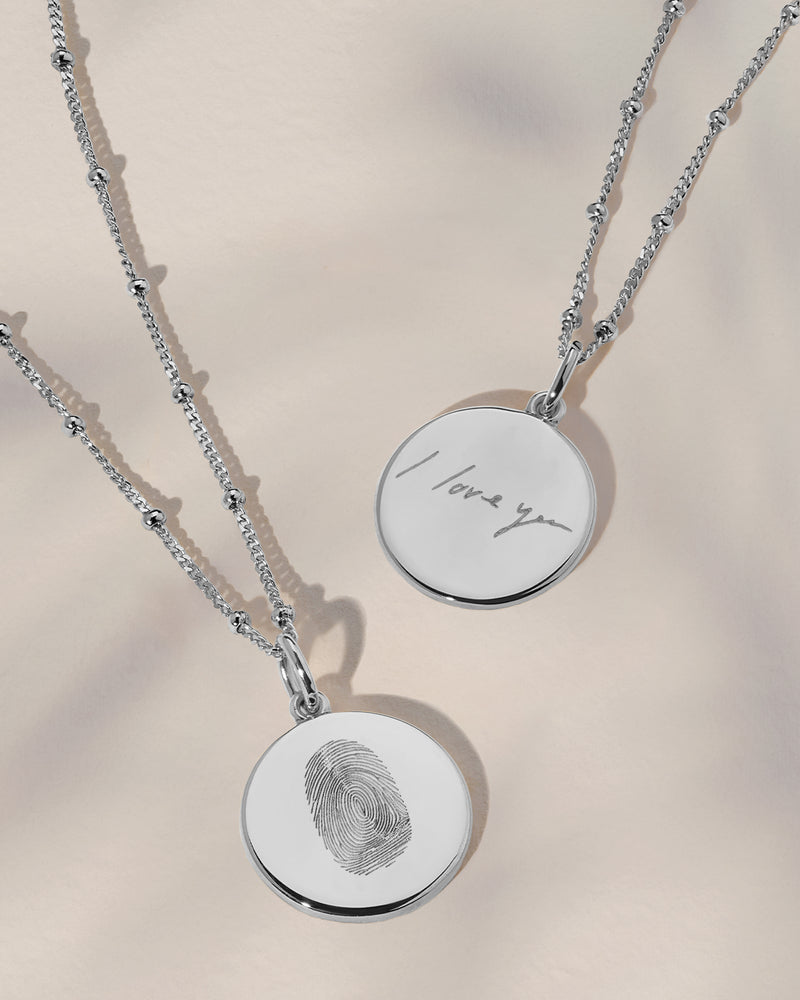 The Fingerprint & Handwriting Necklace