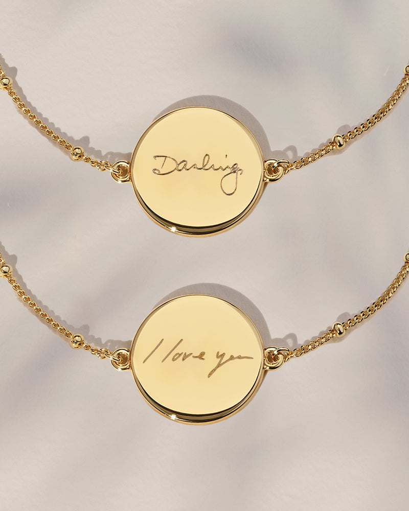 The Double Sided Handwriting Bracelet