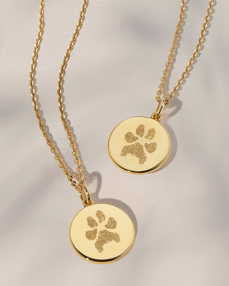 The Double Sided Paw Print Necklace