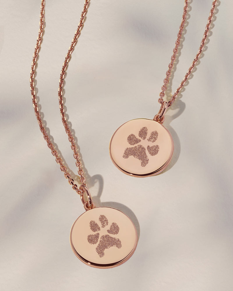 The Double Sided Paw Print Necklace
