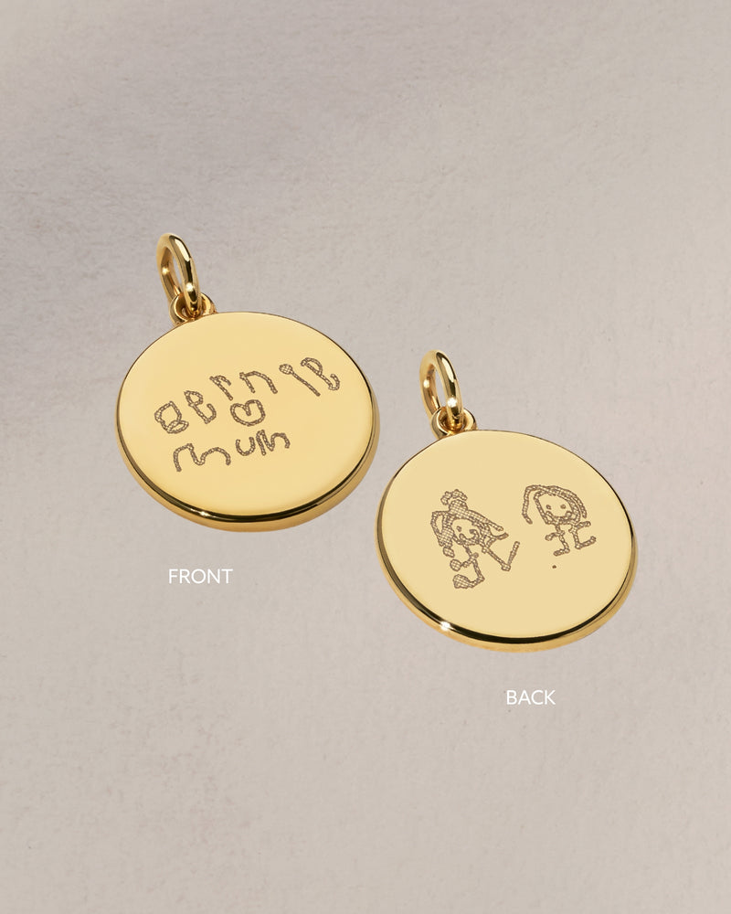 The Double Sided Handwriting Pendant