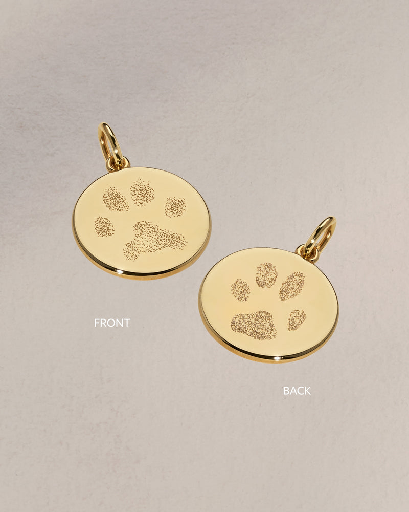 The Double Sided Paw Print Pendant