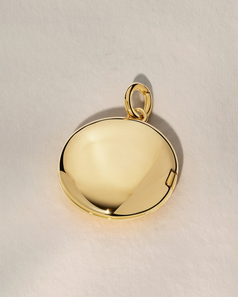 The Trio Fingerprint Round Locket Pendant