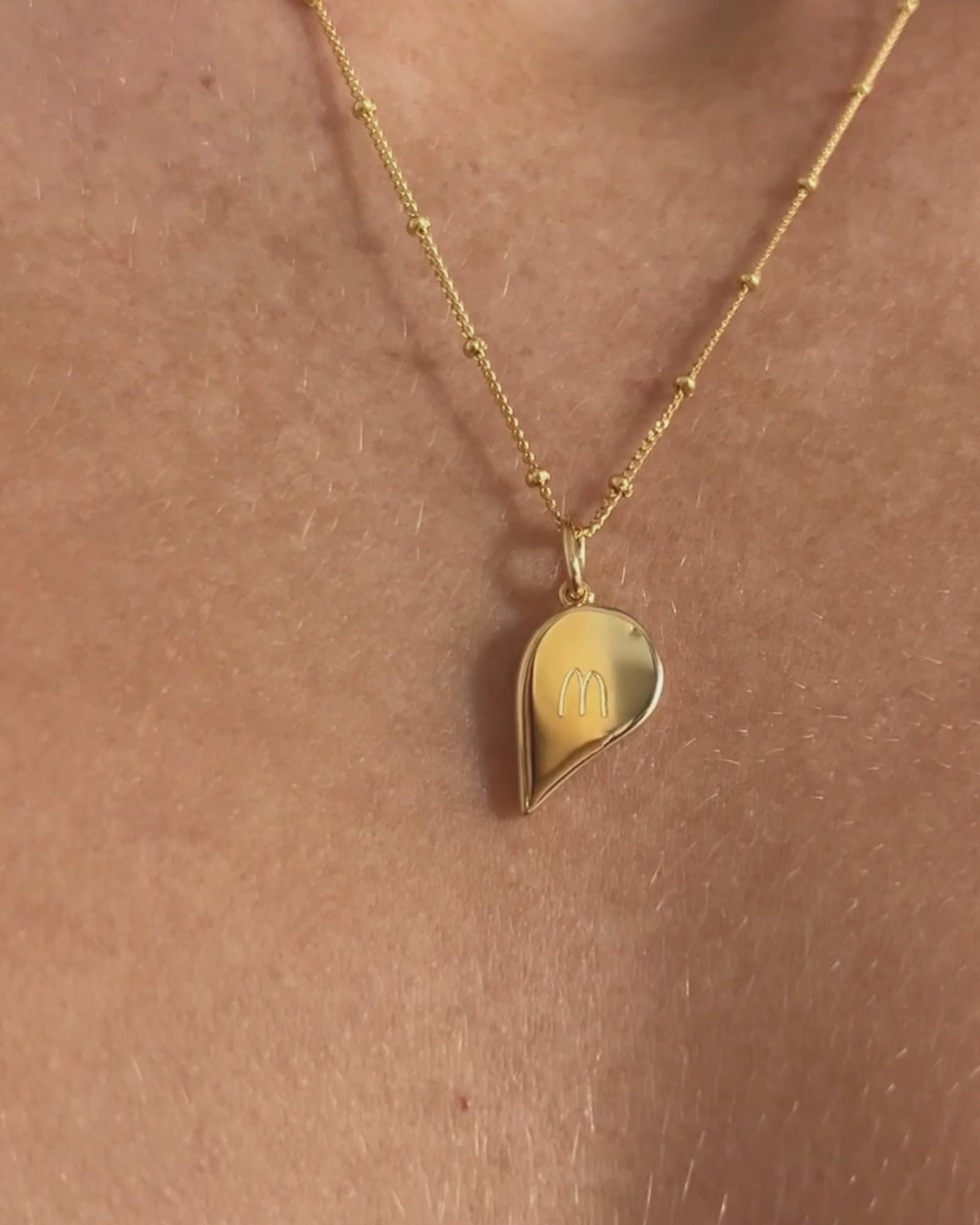 18k Gold | Bobble Chain | Handwritten Initial