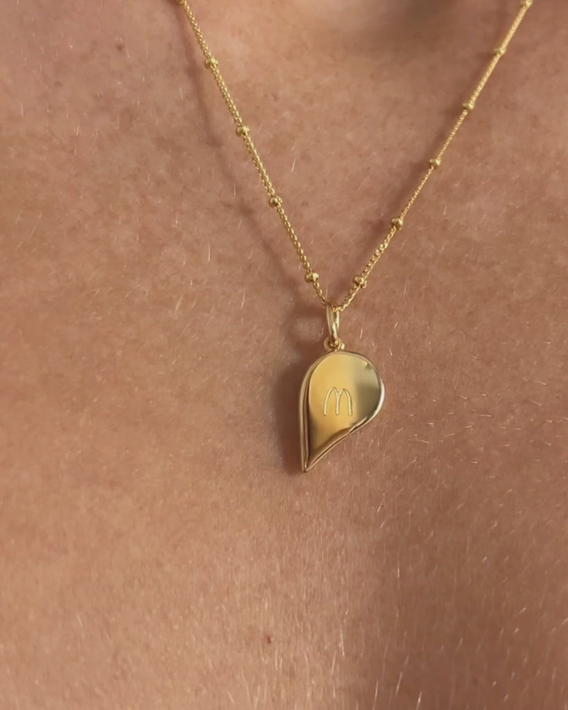 18k Gold | Bobble Chain | Handwritten Initial