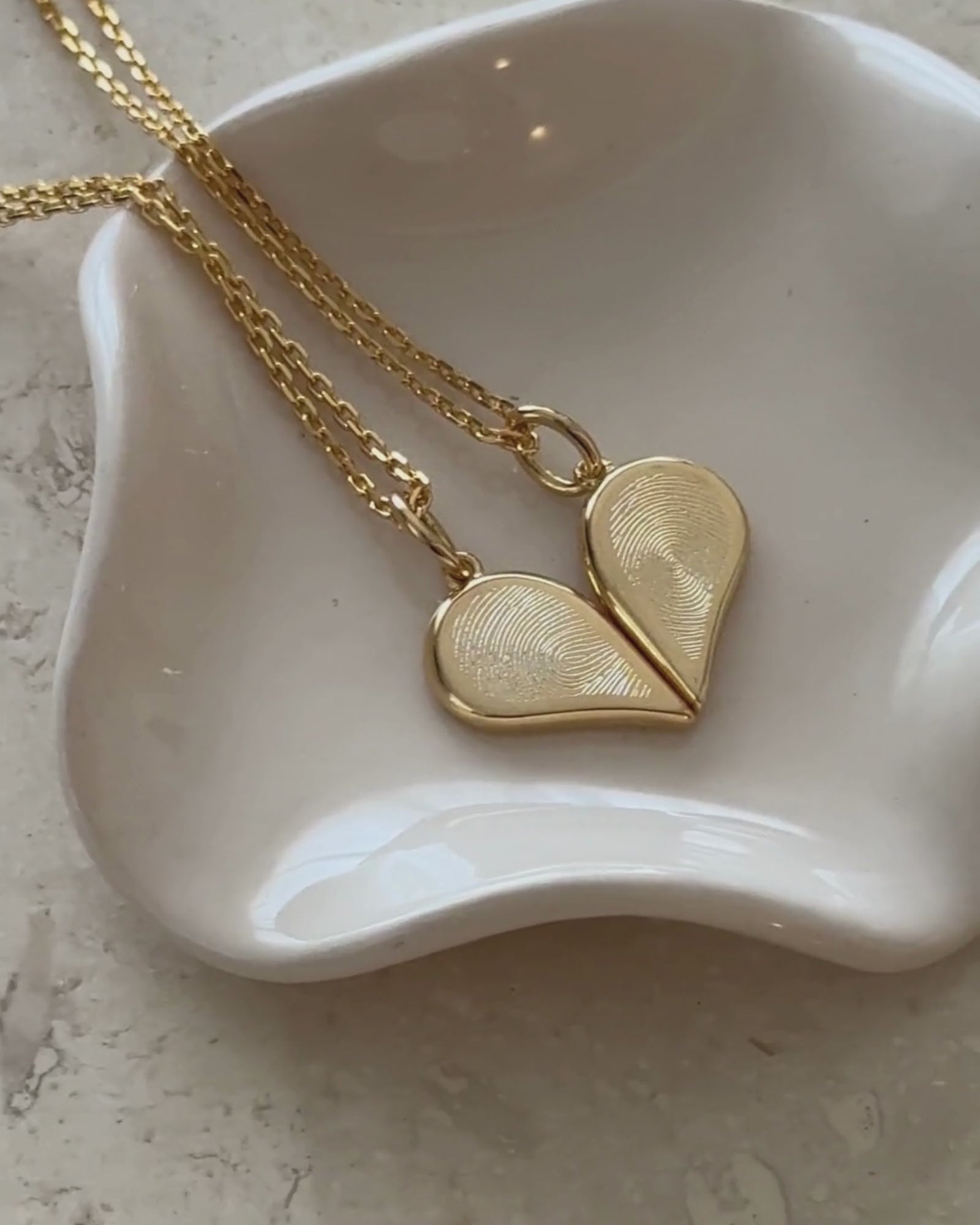 18k Gold | Diamond Chain | Fingerprint