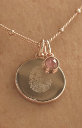 The Classic Fingerprint Necklace | Bobble Chain - Deja Marc Australia HQ