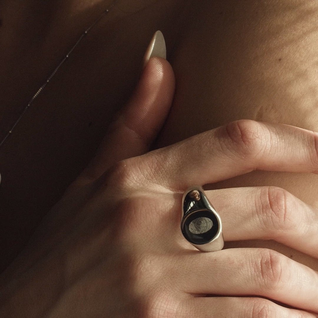 The Classic Fingerprint Signet Ring
