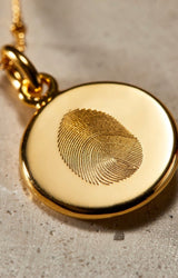 The Double Sided Fingerprint Necklace | Bobble Chain - Deja Marc Australia HQ