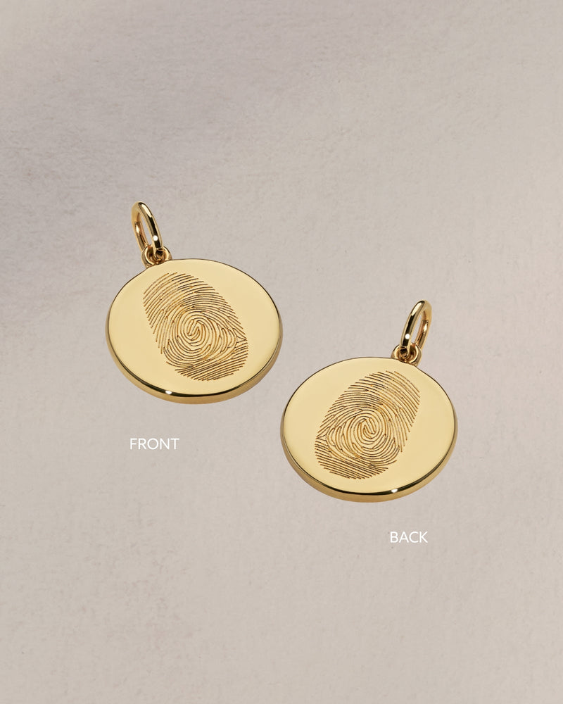 The Double Sided Fingerprint Pendant