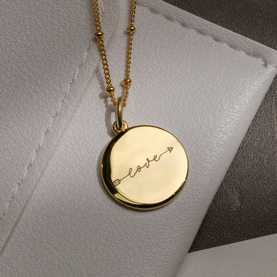 The Double Sided Handwriting Necklace | Bobble Chain - Deja Marc Australia HQ