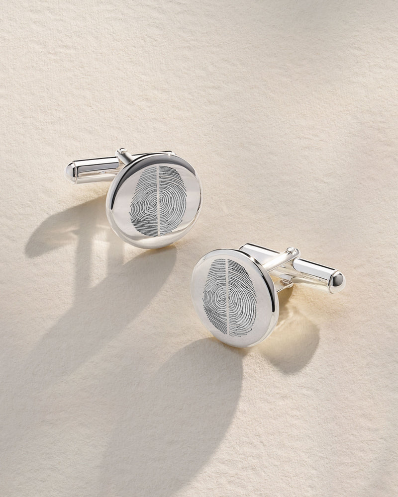 The Duo Fingerprint Cufflinks