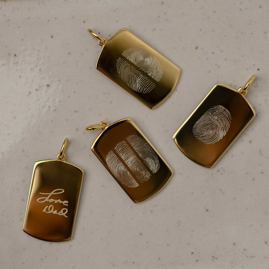 The Handwriting Tag Pendant - Deja Marc Australia HQ