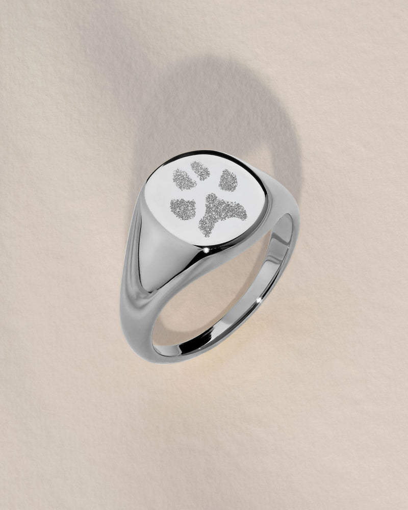 The Paw Print Signet Ring