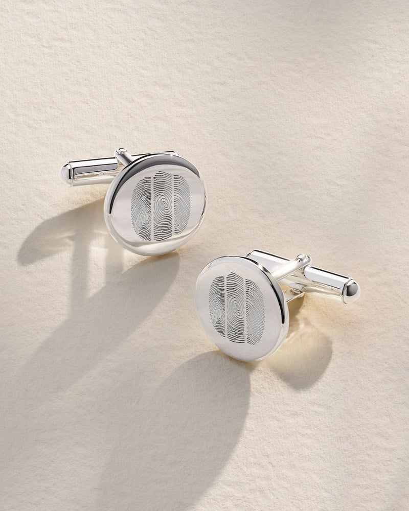 The Trio Fingerprint Cufflinks
