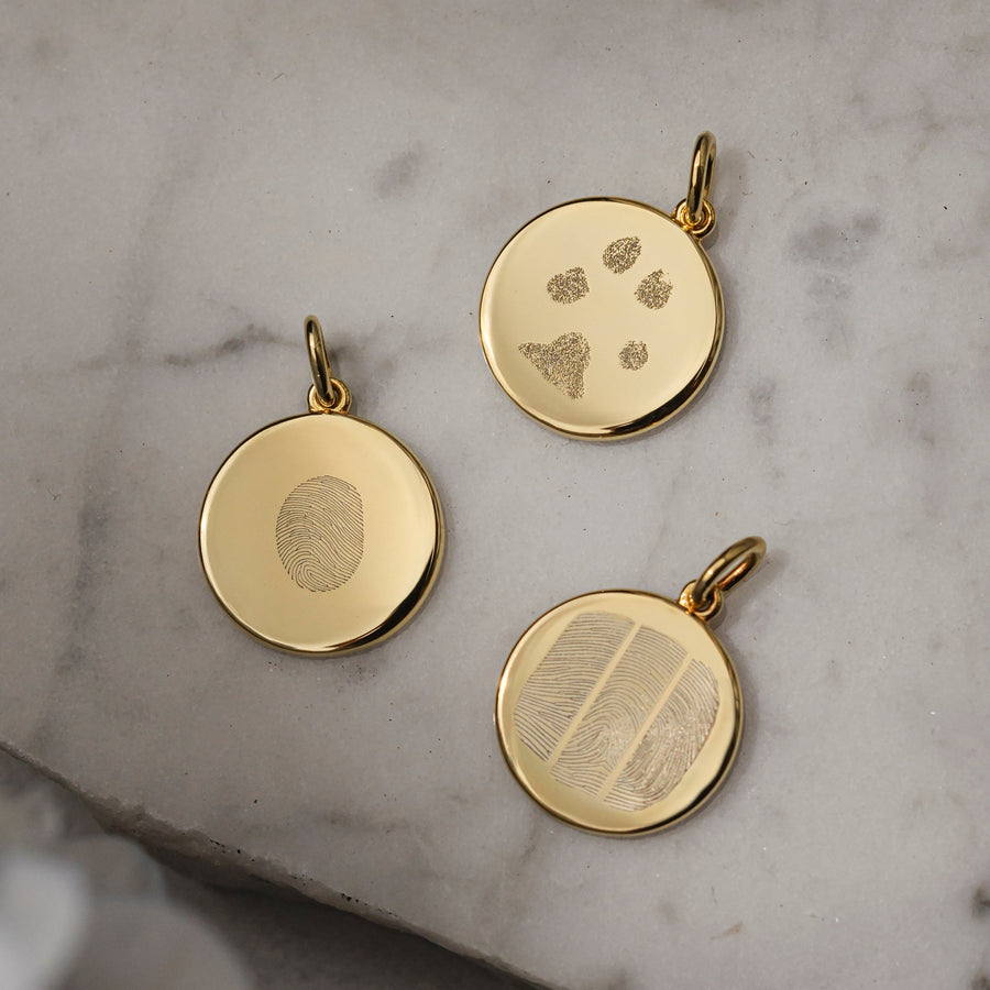 The Trio Fingerprint Pendant - Deja Marc Australia HQ