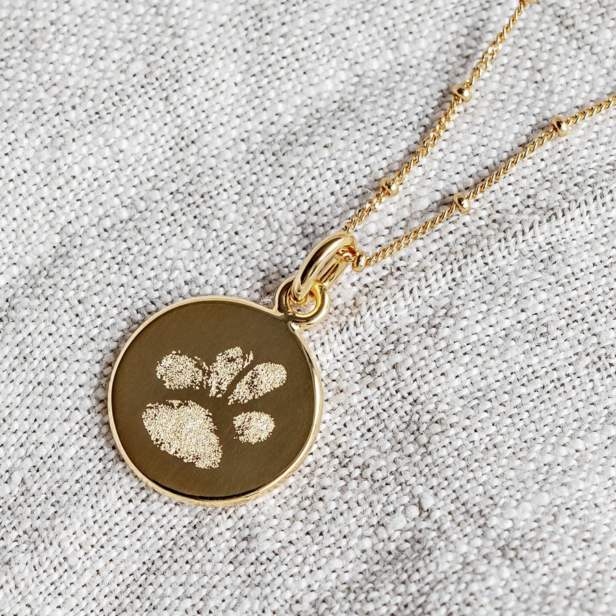 The Double Sided Paw Print Necklace | Bobble Chain