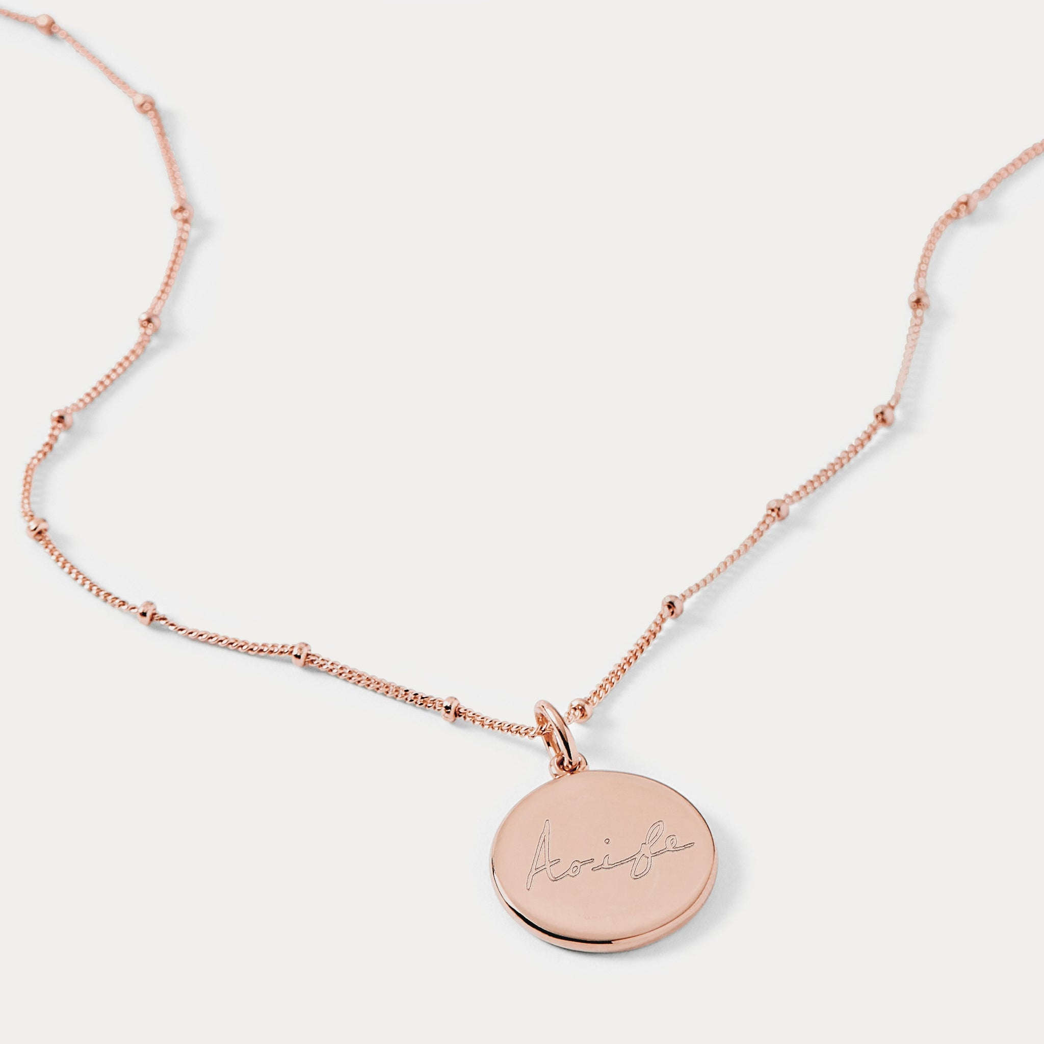 【HURLEY BURLEY】Tablet Necklace メッセージ 刻印出来ます！ HURLEY BURLEY】ディスク ネックレス 名前 刻印 プレゼントに