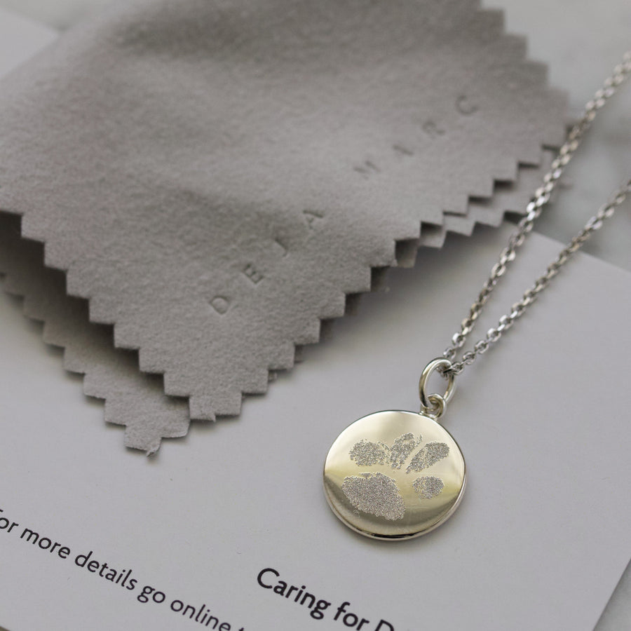 Paw Print & Initial Necklace – Love Always, Elle Jewelry