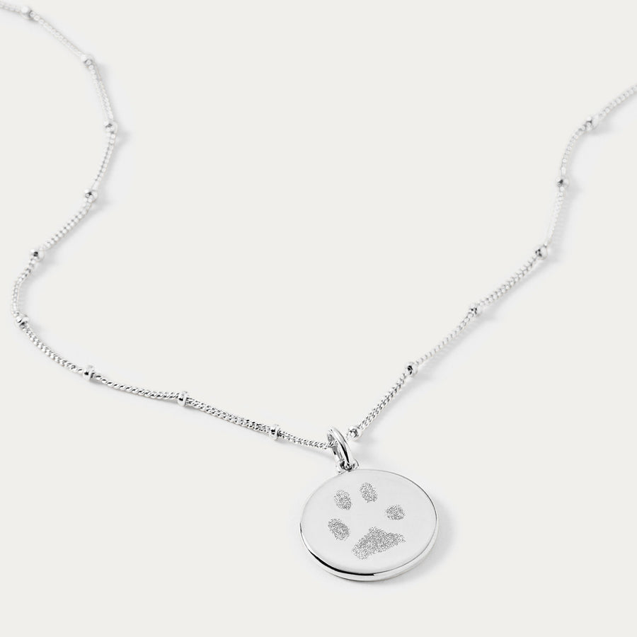 The Paw Print Necklace | Bobble Chain - Deja Marc Jewellery
