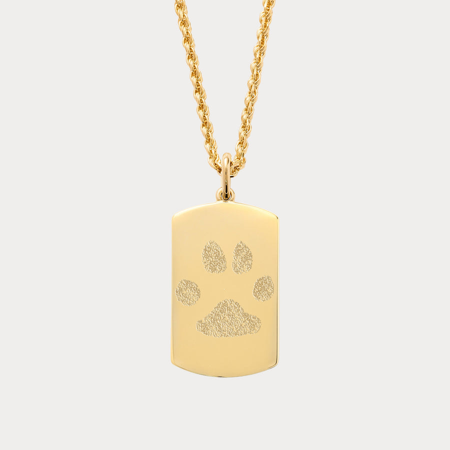 A Little 'Paw Print' Necklace | Gold-Tone Plated | A Littles & Co.