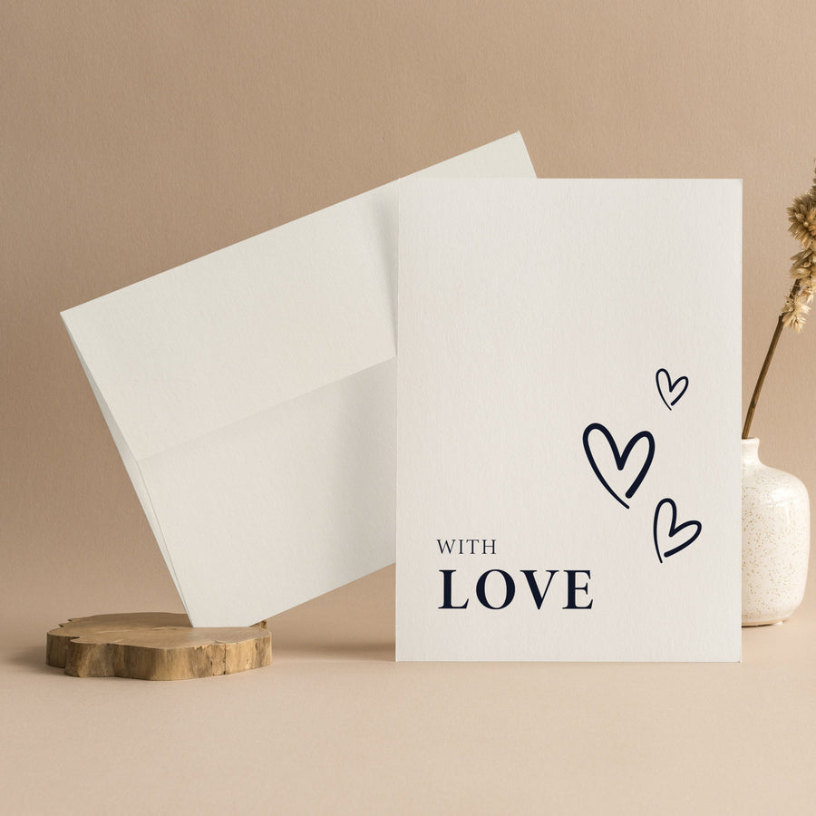 'With Love' Greeting Card - Deja Marc Jewellery