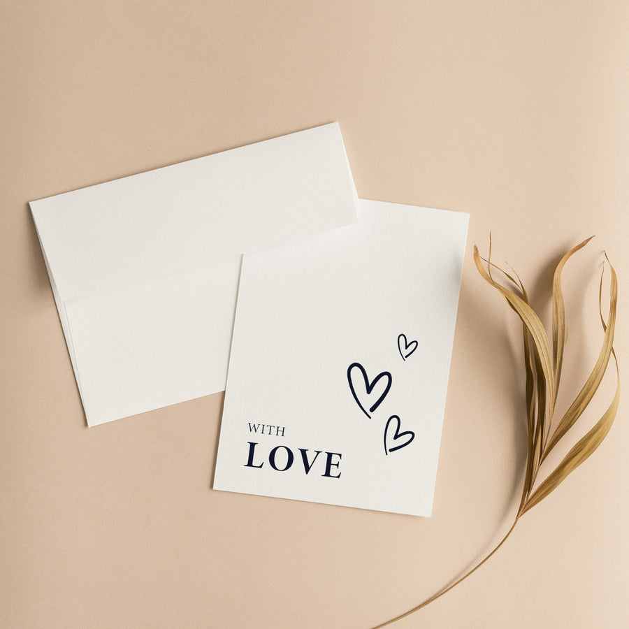 'With Love' Greeting Card - Deja Marc Jewellery